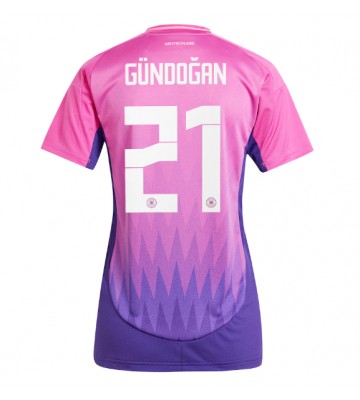 Tyskland Ilkay Gundogan #21 Udebanetrøje Dame EM 2024 Kort ærmer